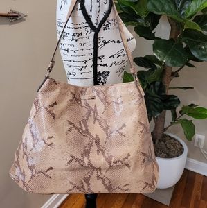 Kate spade light brown Snakeskin hobo